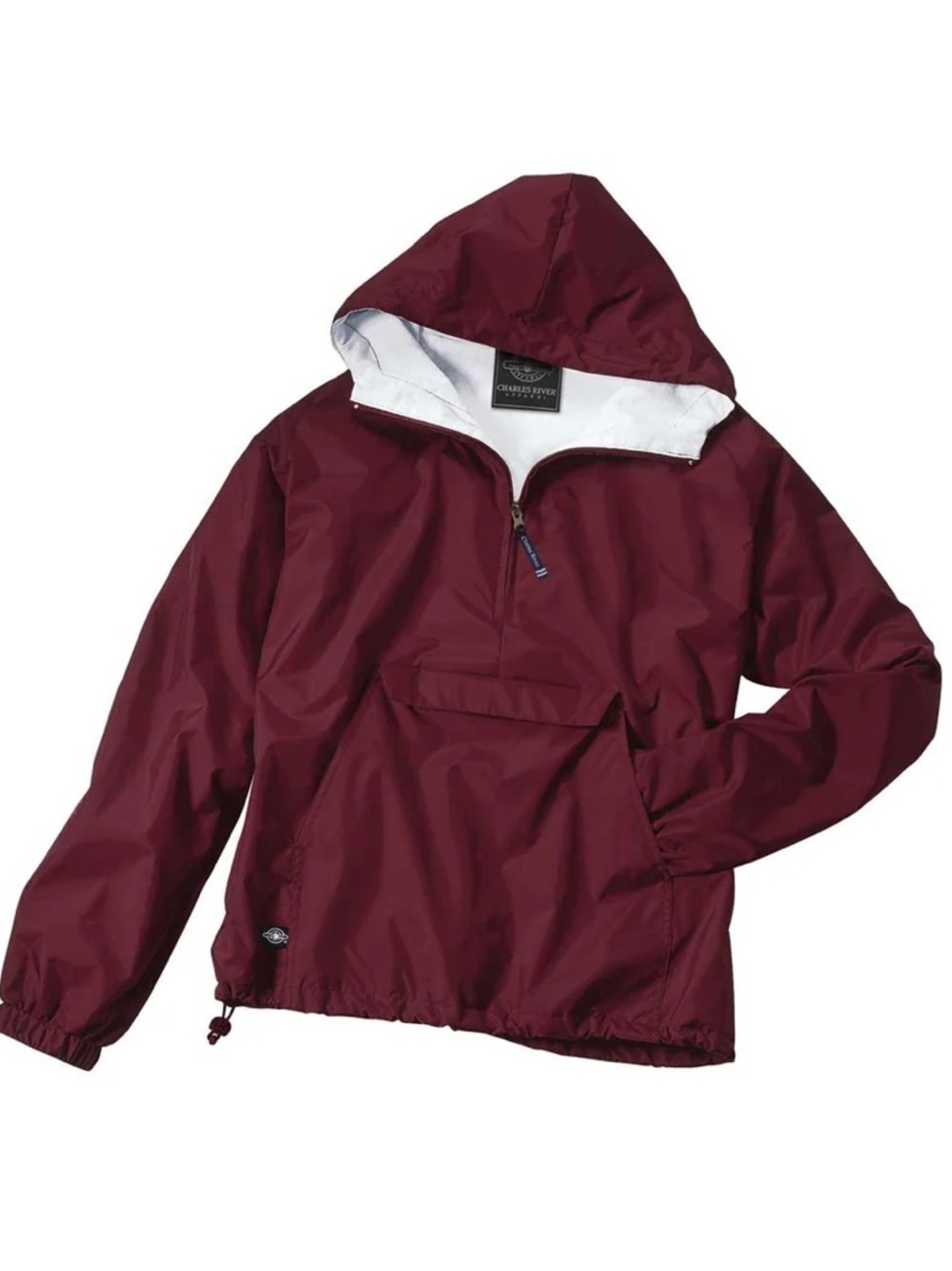 Charles River Unisex Adult Maroon Classic Solid Pullover - Size L